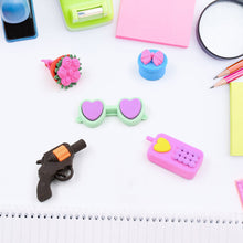 Fancy Colorful Eraser Set for Kids’ Parties & School (1 Set, Mixed Design)