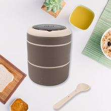 Ganesh Smart Stack 2-Layer Stainless Steel Leak-Proof Lunch Box for Office, School, Picnic